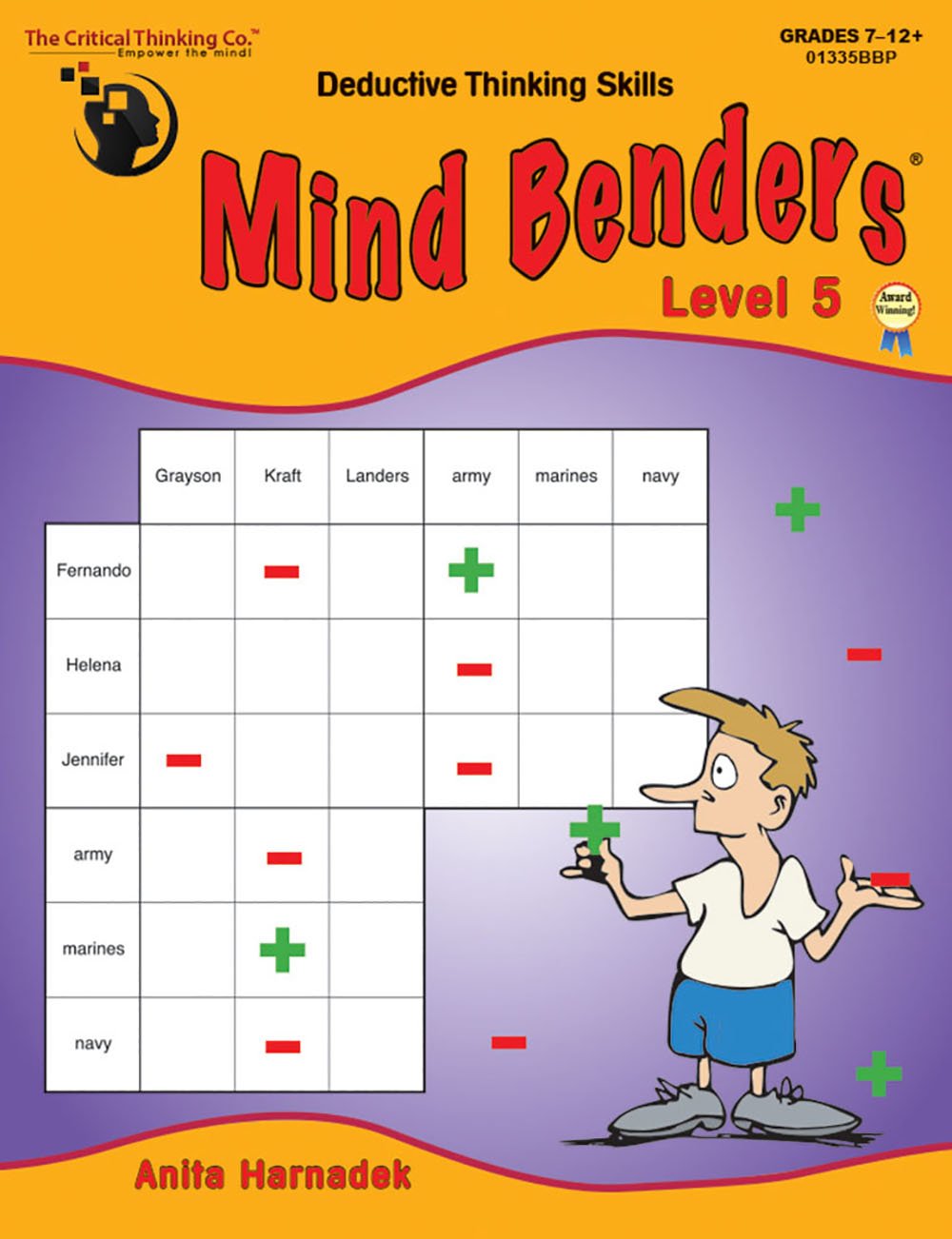 Mind Benders Level 5 Workbook  Deductive Thinking Skills Puzzles (Grades 712)