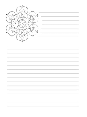 TangleEasy Guided Journal Mandala (Quiet Fox Designs) Lined Pages with Thoughtful Prompts and Exquisite Mandala Illustrations by,Used