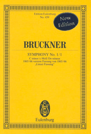 Symphony No. 1/1 in C Minor: (1865/66 Linz version) Study Score,Used