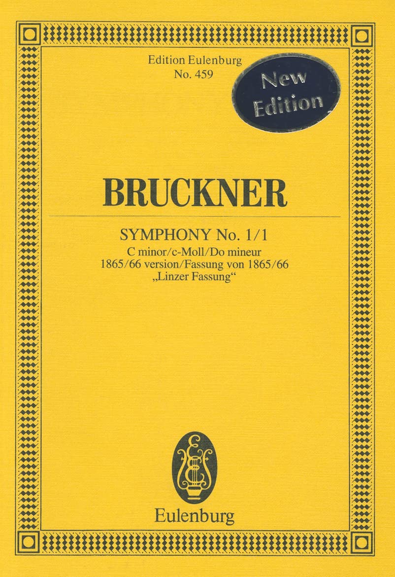 Symphony No. 1/1 in C Minor: (1865/66 Linz version) Study Score,Used