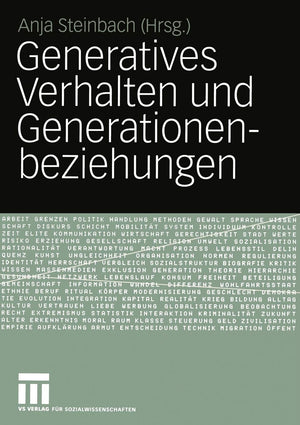 Generatives Verhalten Und Generationenbeziehungen: Festschrift Fr Bernhard Nauck Zum 60. Geburtstag (German Edition),Used