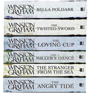 Poldark by Winston Graham Series Books 7  12 Gift Box Set Collection Set (Angry Tide, Stranger From The Sea, Millers Dance, Lov,Used
