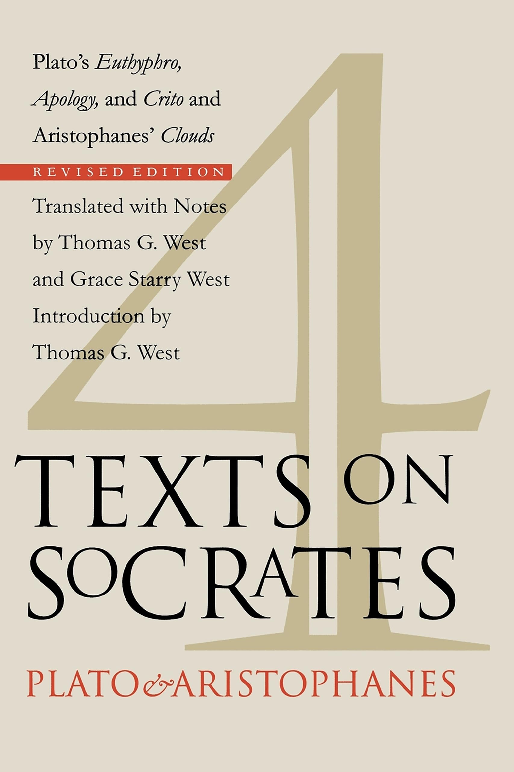 Four Texts on Socrates: Plato's 'Euthyphro', 'Apology of Socrates', and 'Crito' and Aristophanes' 'Clouds',Used