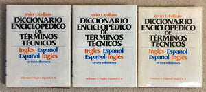 Diccionario Enciclopedico De Terminos Tecnicos: Ingles  Espanol/Espanol  Ingles, 3 Vol. Set,Used
