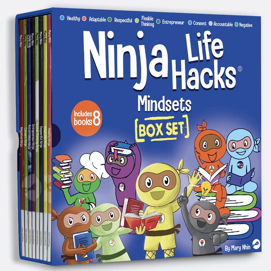 Ninja Life Hacks Mindsets 8 Book Box Set (Books 6572: Accountable, Respectful, Flexible Thinking, Consent, Entrepreneur, Health