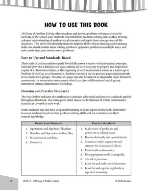 180 Days of Problem Solving for 1st Grade  Build Math Fluency with this 1st Grade Math Workbook (180 Days of Practice),Used