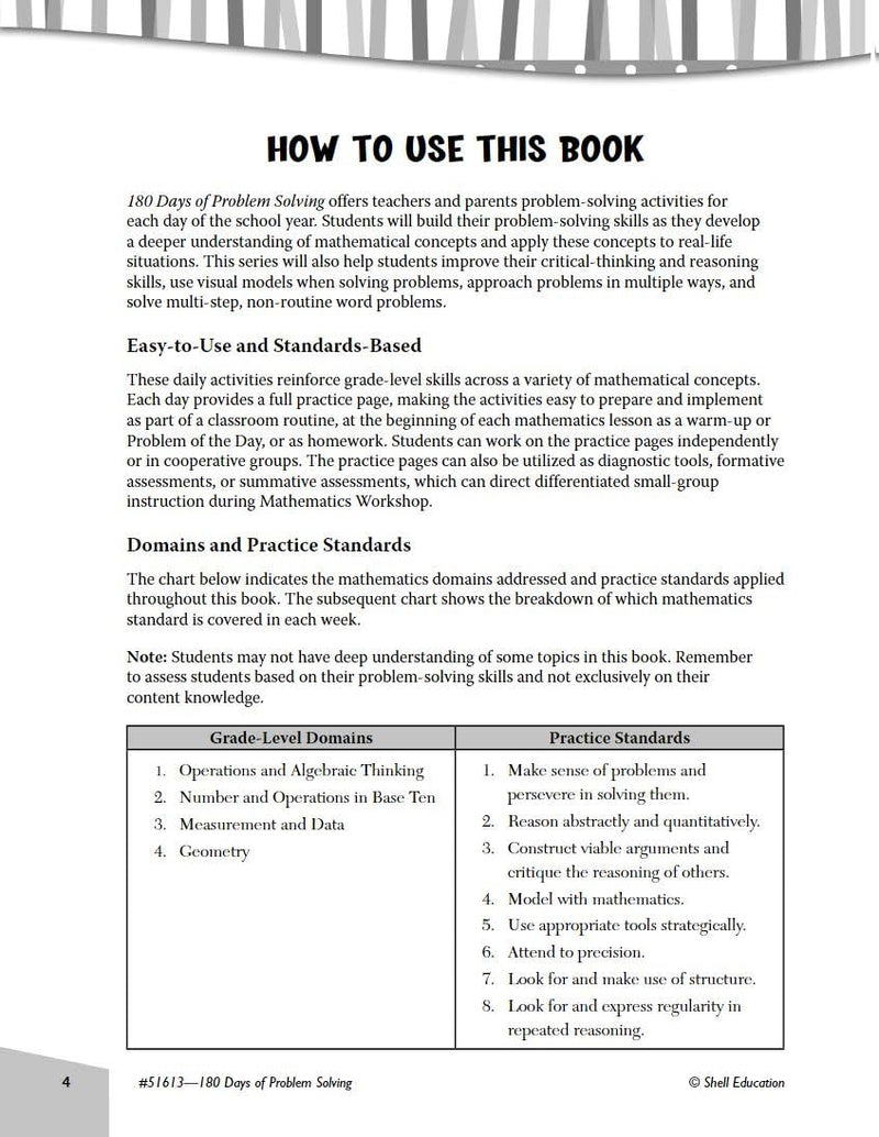 180 Days of Problem Solving for 1st Grade  Build Math Fluency with this 1st Grade Math Workbook (180 Days of Practice),Used