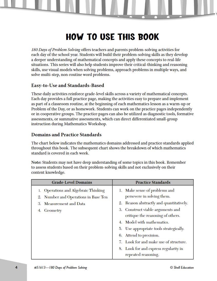 180 Days of Problem Solving for 1st Grade  Build Math Fluency with this 1st Grade Math Workbook (180 Days of Practice),Used