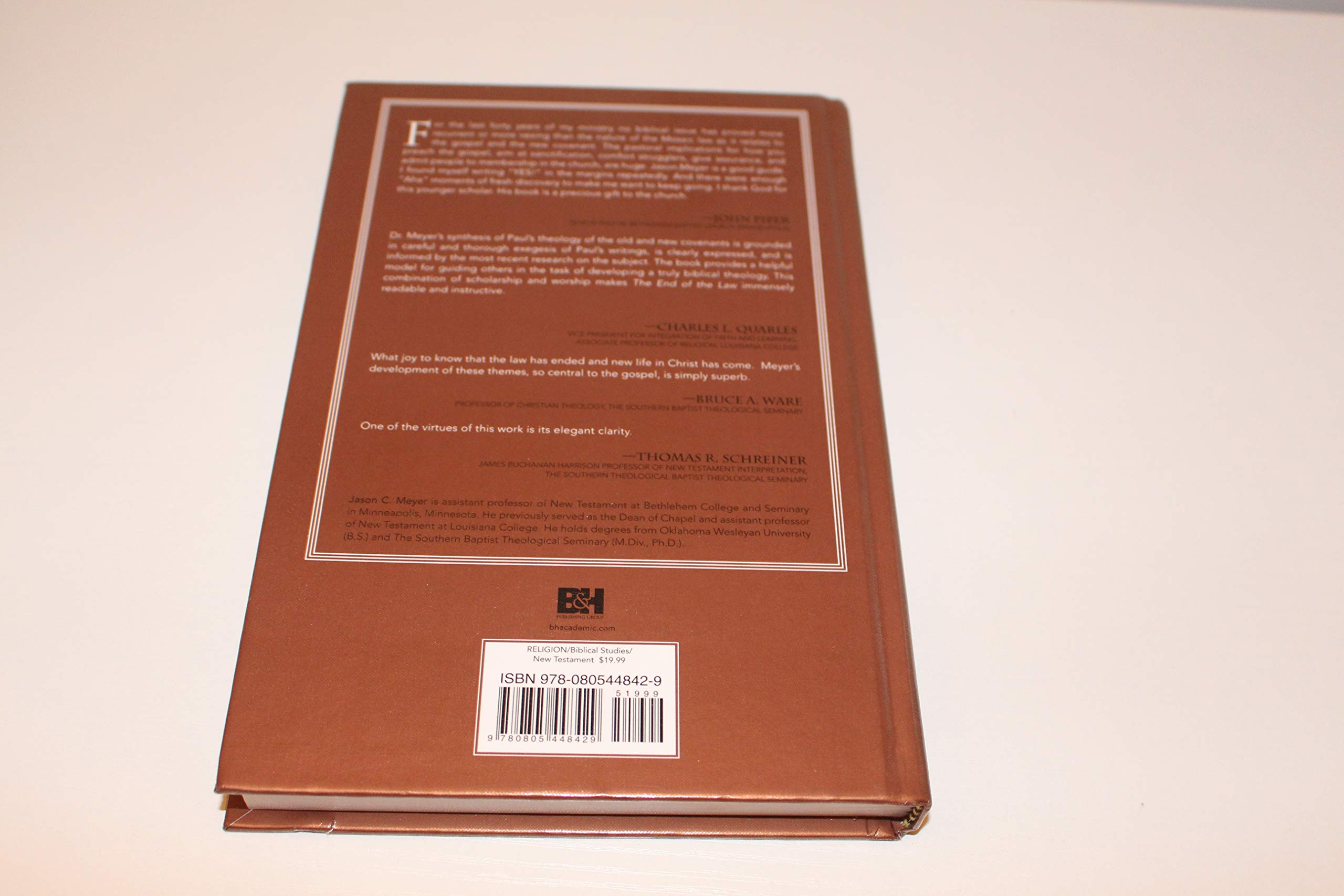 The End Of The Law: Mosaic Covenant In Pauline Theology (Nac Studies In Bible & Theology),New