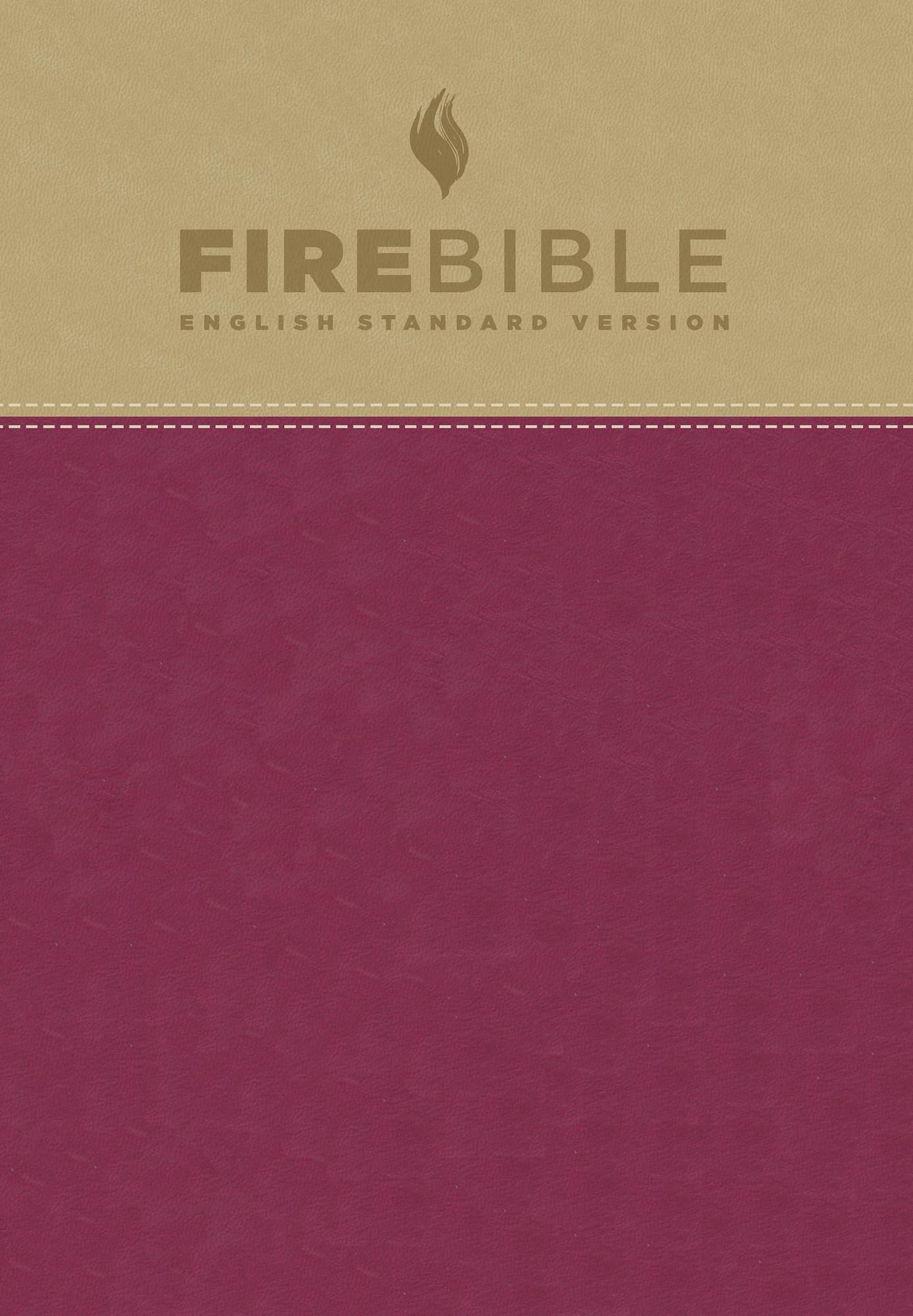 ESV Fire Bible (Flexisoft, Tan/Berry, Red Letter): English Standard Version,Used