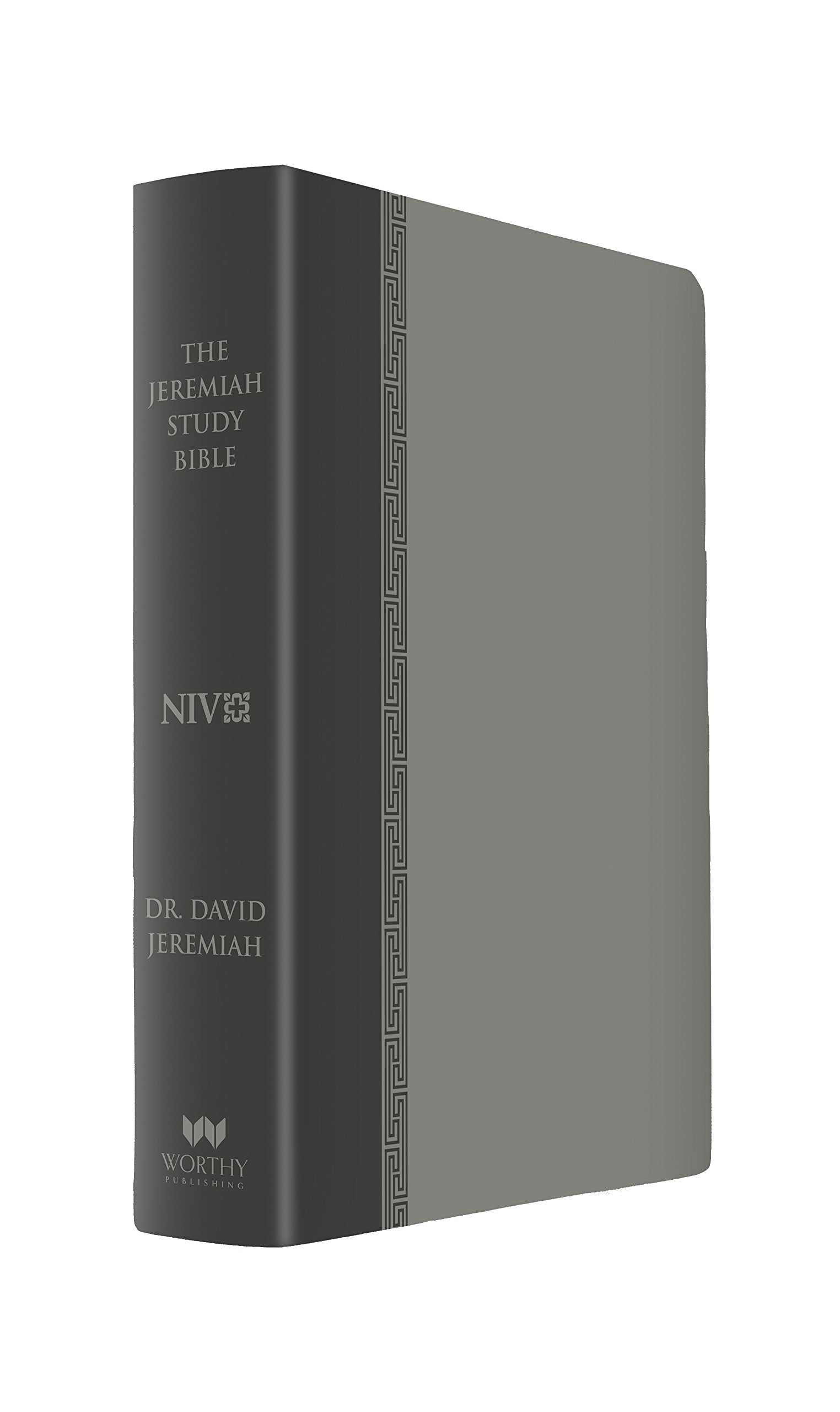 The Jeremiah Study Bible, Niv: (Gray W/ Burnished Edges) Leatherluxe W/Thumb Index: What It Says. What It Means. What It Means F