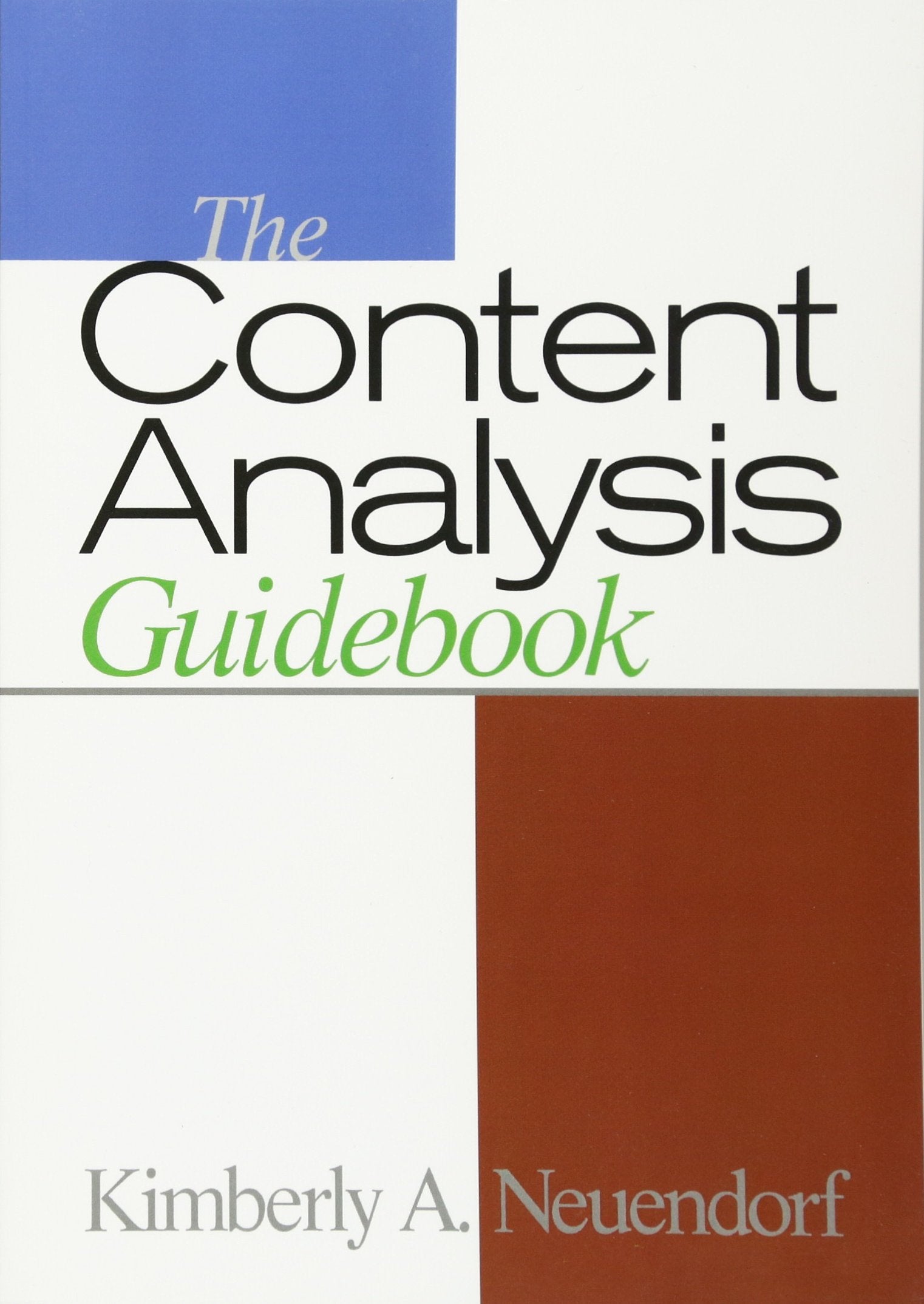 The Content Analysis Guidebook,Used