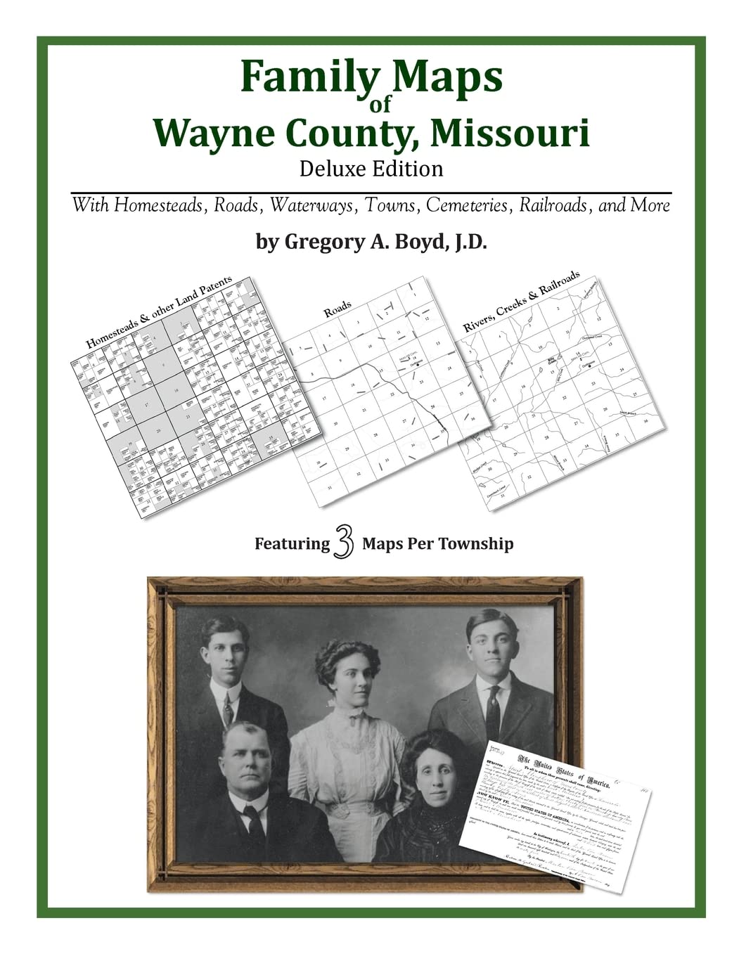 Family Maps of Wayne County, Missouri,Used
