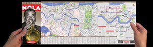StreetSmart New Orleans by VanDam  Laminated pocket size City Street & Freeway Map to New Orleans, LA complete with all attract,Used