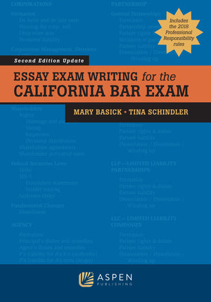 Essay Exam Writing for California Bar Exam by Aspen Publishing - Essential Bar Review Guide for Law Students