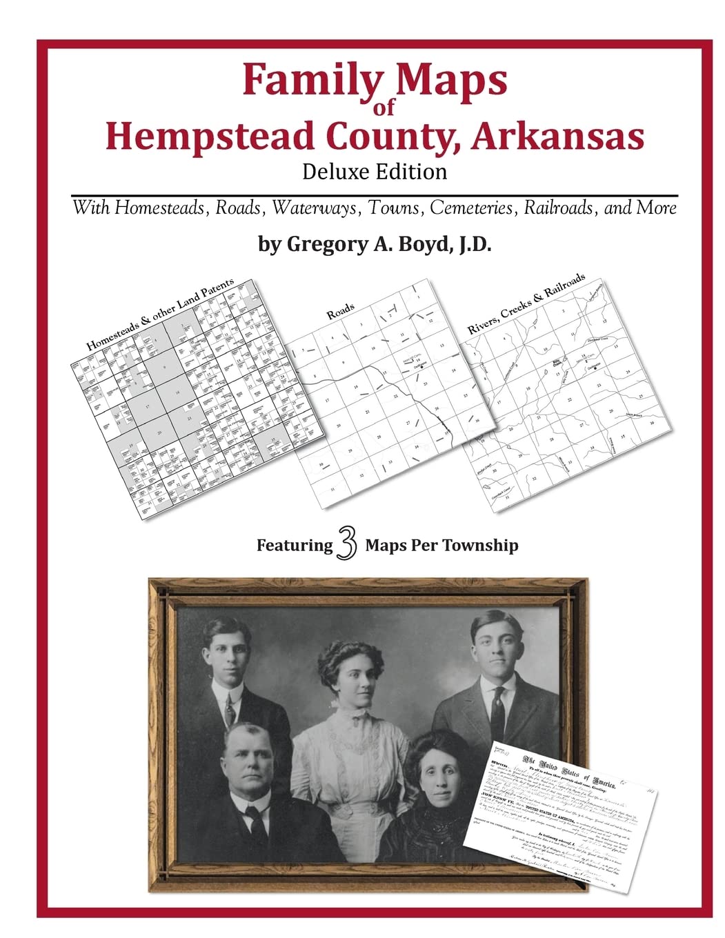 Family Maps of Hempstead County, Arkansas,Used