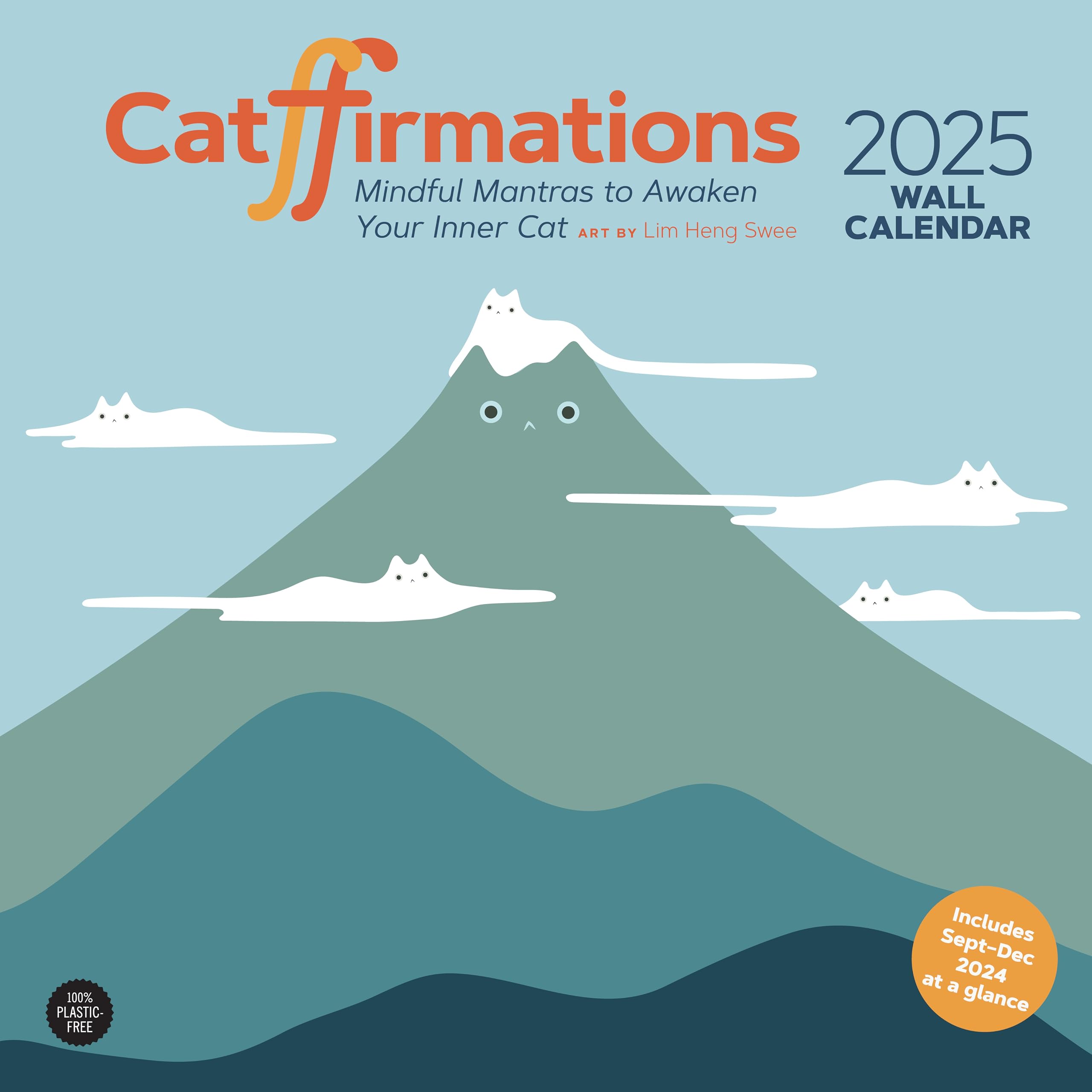 Catffirmations 2025 Wall Calendar,New