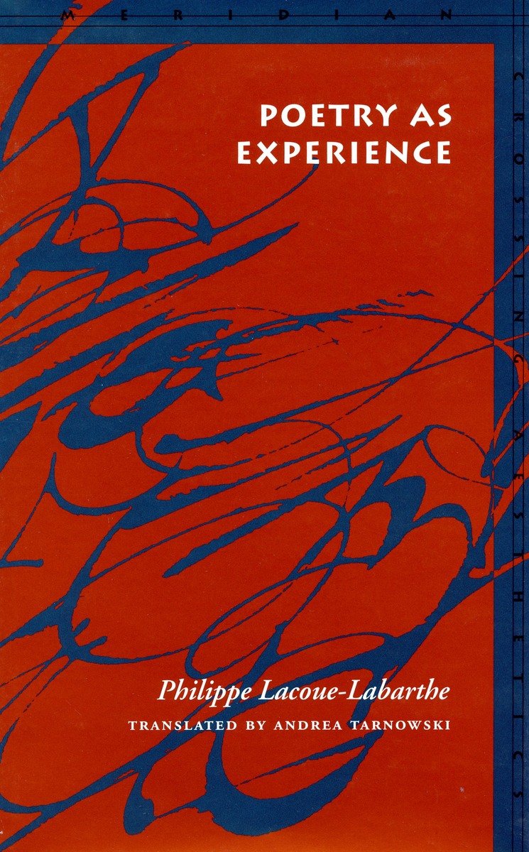 Poetry As Experience (Meridian: Crossing Aesthetics),Used