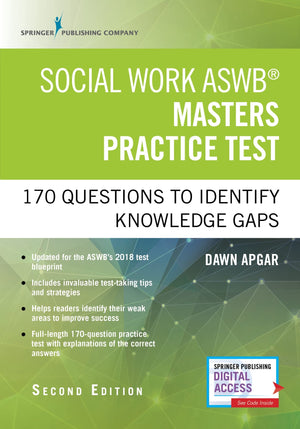 Social Work ASWB Masters Practice Test: 170 Questions to Identify Knowledge Gaps (Book + Digital Access),Used