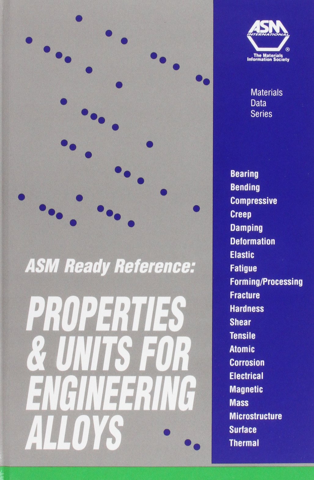 Asm Ready Reference: Properties and Units for Engineering Alloys,Used