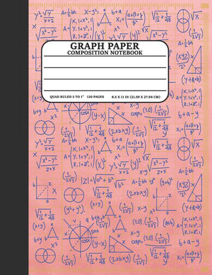 Graph Paper Composition Notebook: Math and Science Lover Marble Rose Gold Graph Paper Cover Notebook (Quad Ruled 5 squares per i,Used