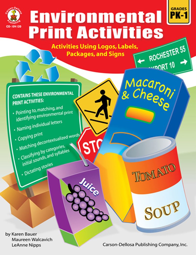 Environmental Print Activities, Grades PK  1,Used