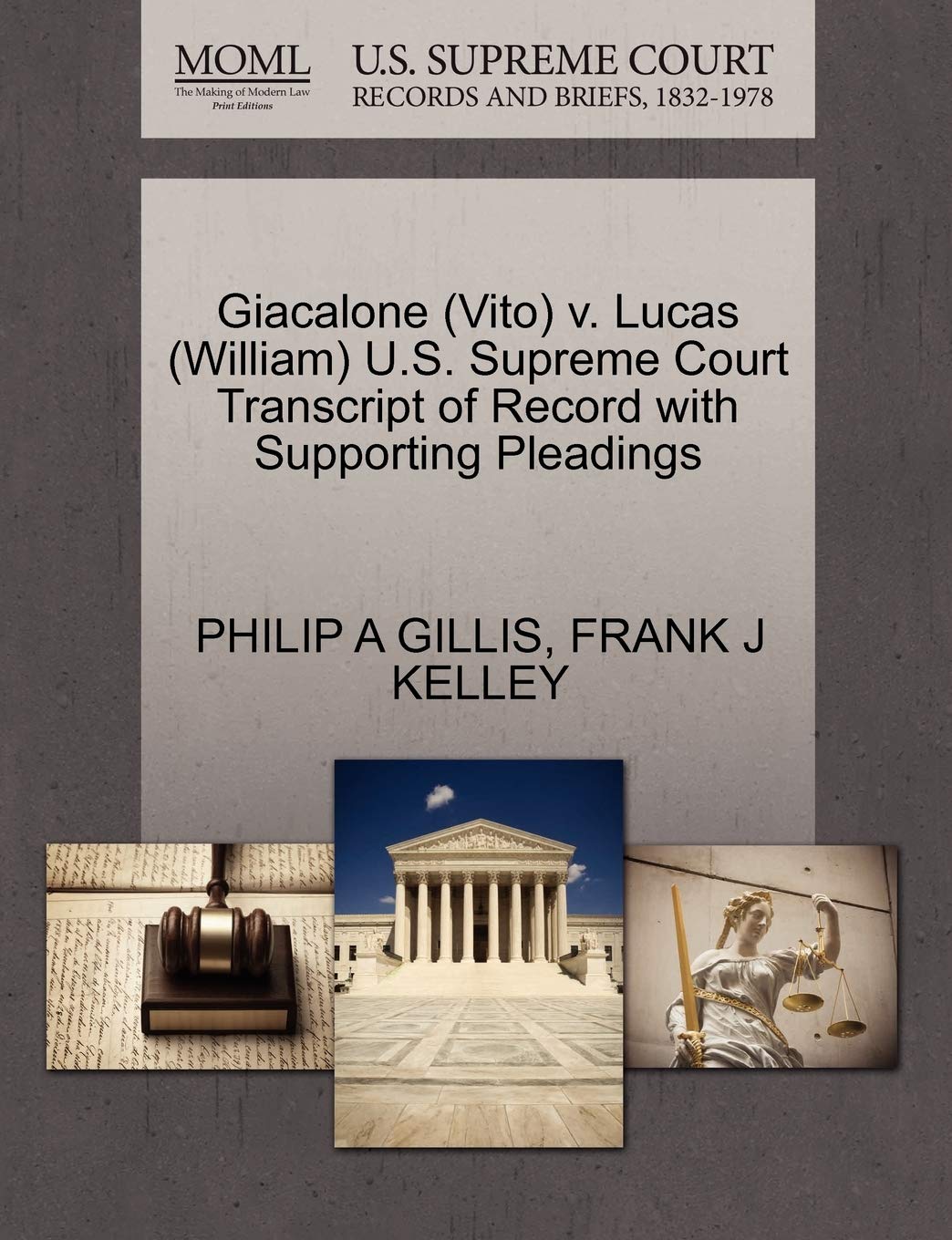 Giacalone (Vito) V. Lucas (William) U.S. Supreme Court Transcript of Record with Supporting Pleadings,Used