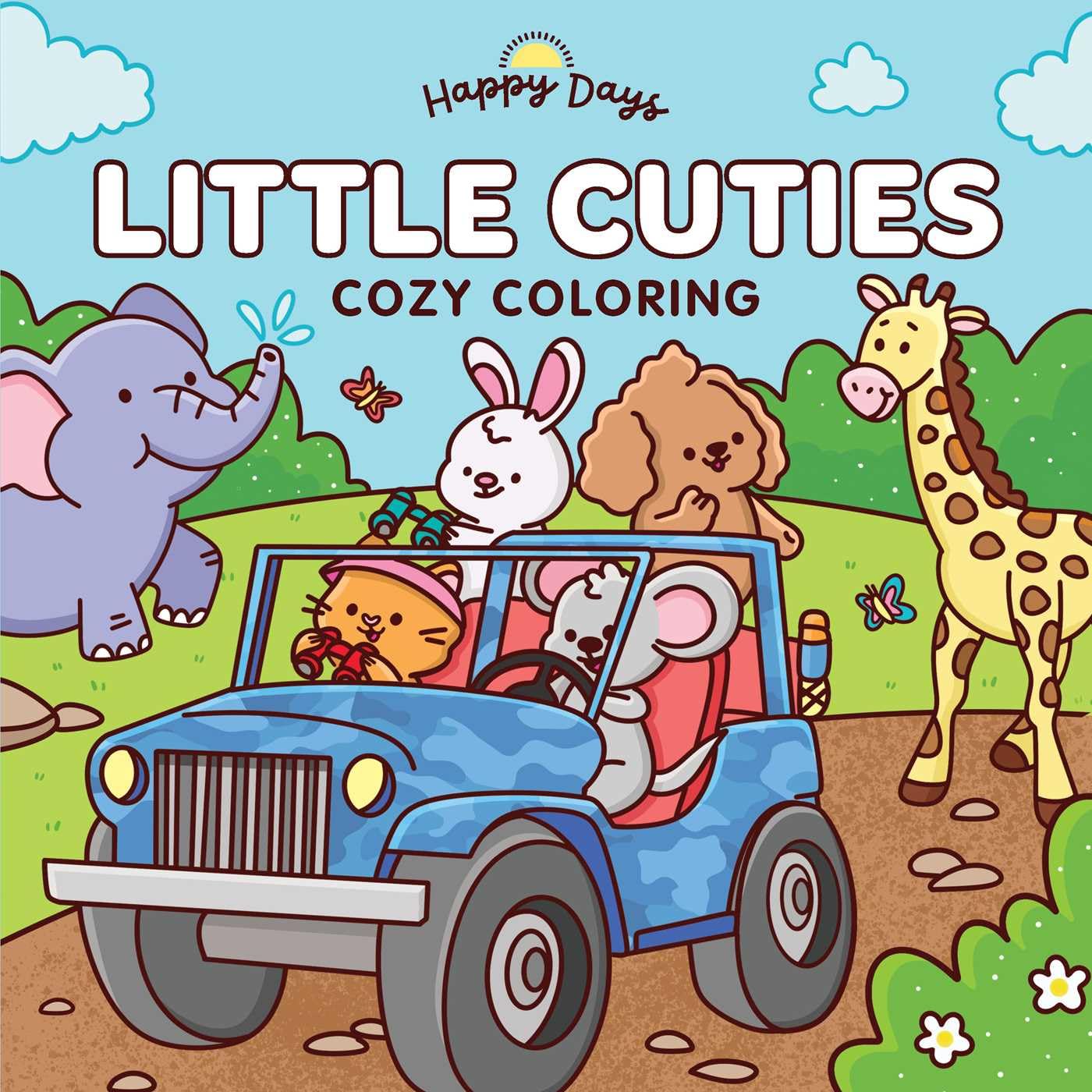 Little Cuties: Cozy Coloring: Sweet And Simple Coloring For Adults And Kids (Happy Days Cozy Coloring)