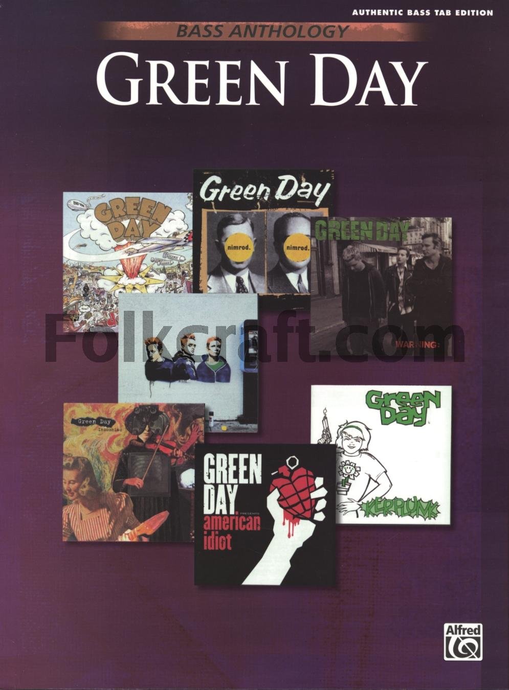 Bass Anthology: Green Day, Authentic Bass Tab Edition (Bass Anthology Series),Used