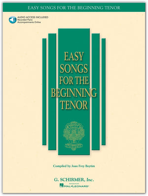 Easy Songs For Beginning Singers  Tenor Book/Online Audio,New