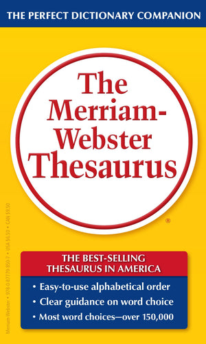The MerriamWebster Thesaurus, MassMarket Paperback,New
