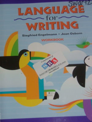 Language for Writing, Student Workbook (DISTAR LANGUAGE SERIES),Used