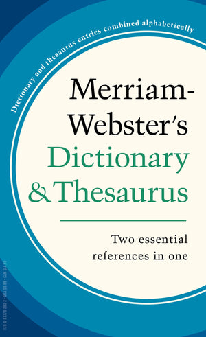Merriamwebster'S Dictionary And Thesaurus, Massmarket Paperback,New