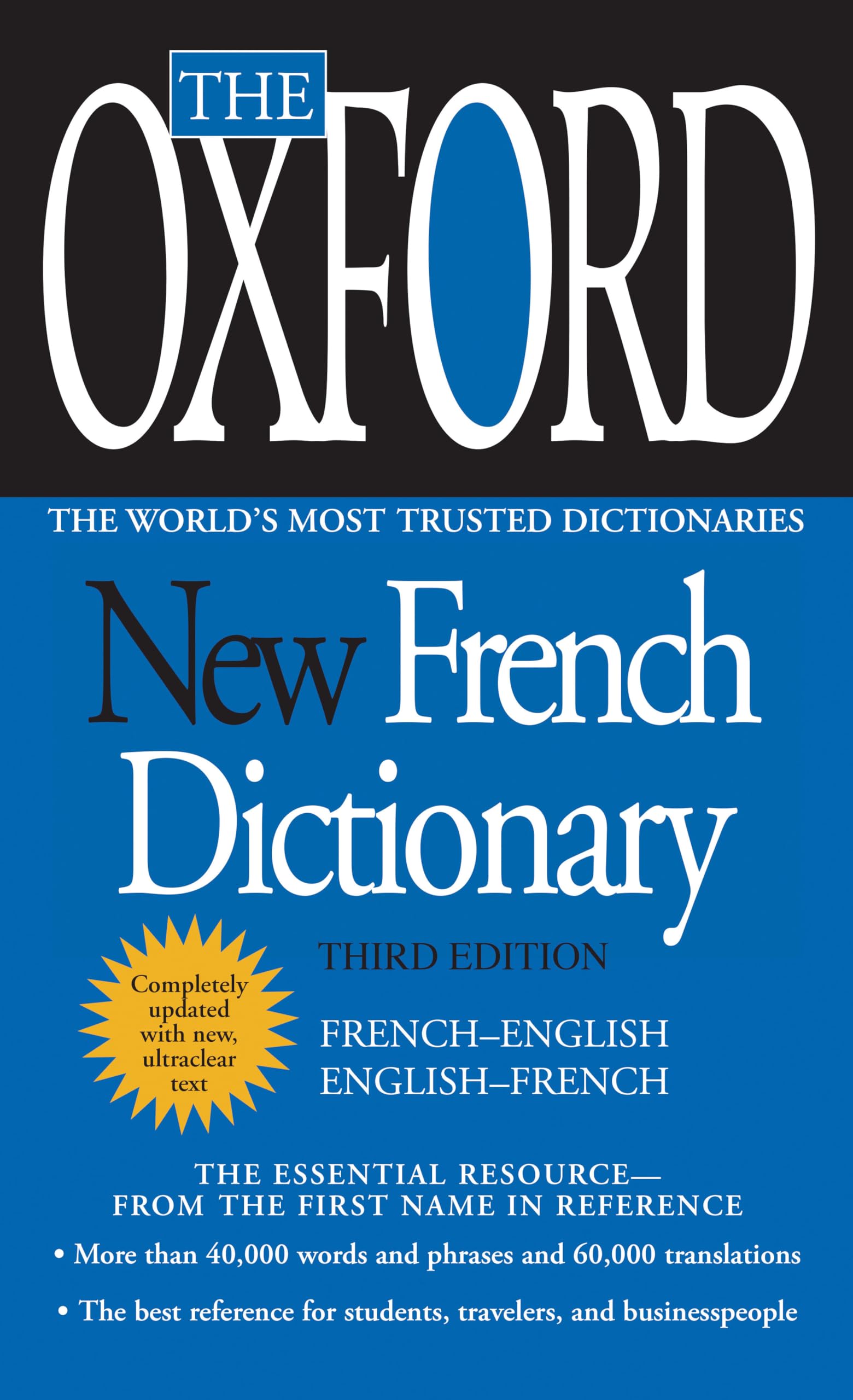 The Oxford New French Dictionary: Third Edition,Used