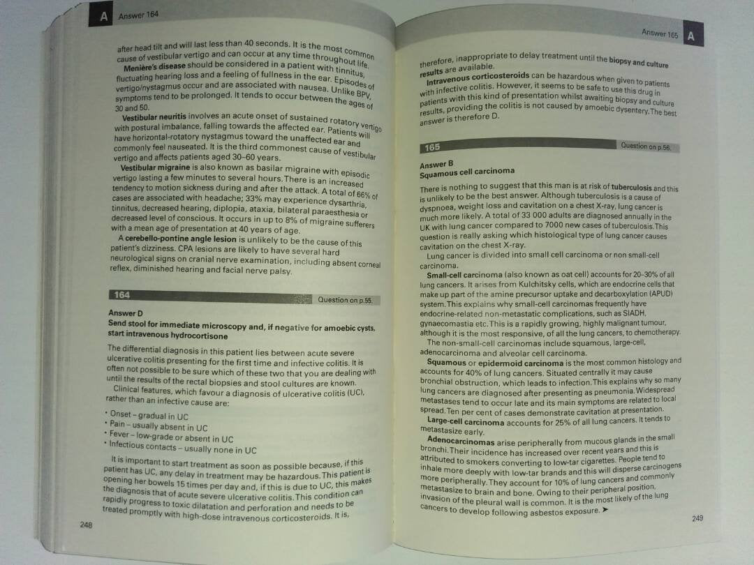 Best of Five Questions for MRCP Part 1,Used