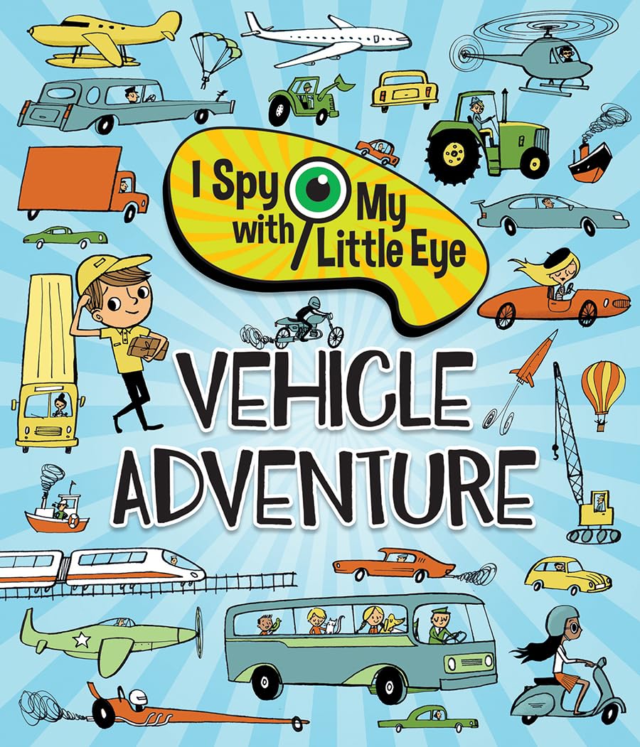 I Spy With My Little Eye Vehicle Adventure  Kids Search, Find, and Seek Activity Book, Ages 3, 4, 5, 6+,Used