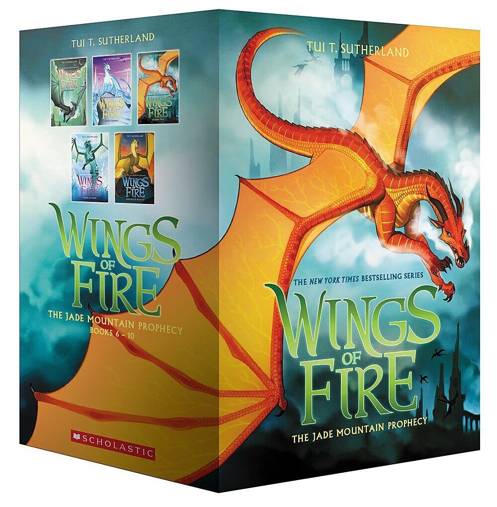 Wings of Fire Box Set, The Jade Mountain Prophecy (Books 6-10)-New Condition
