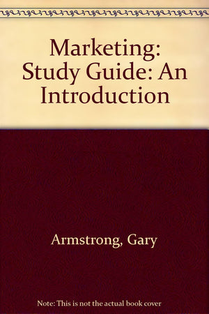 Marketing: Study Guide: An Introduction,New