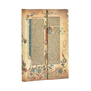 Paperblanks  Parabole  Gutenberg Bible  Hardcover  Mini  Unlined  Wrap Closure  176 Pg  85 Gsm