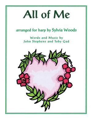 All of Me: Arranged for Harp,Used