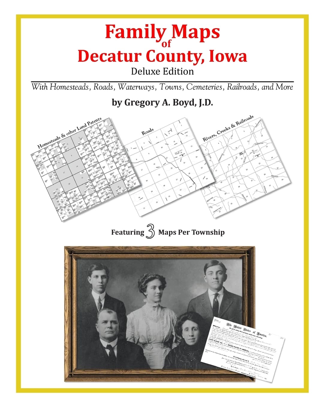 Family Maps of Decatur County, Iowa,Used