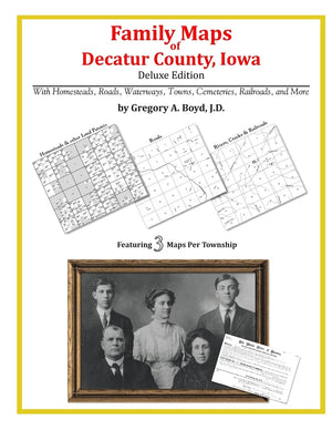 Family Maps of Decatur County, Iowa,Used