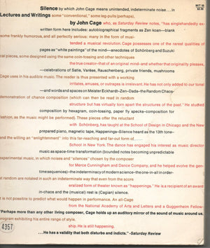 Silence: Lectures And Writings