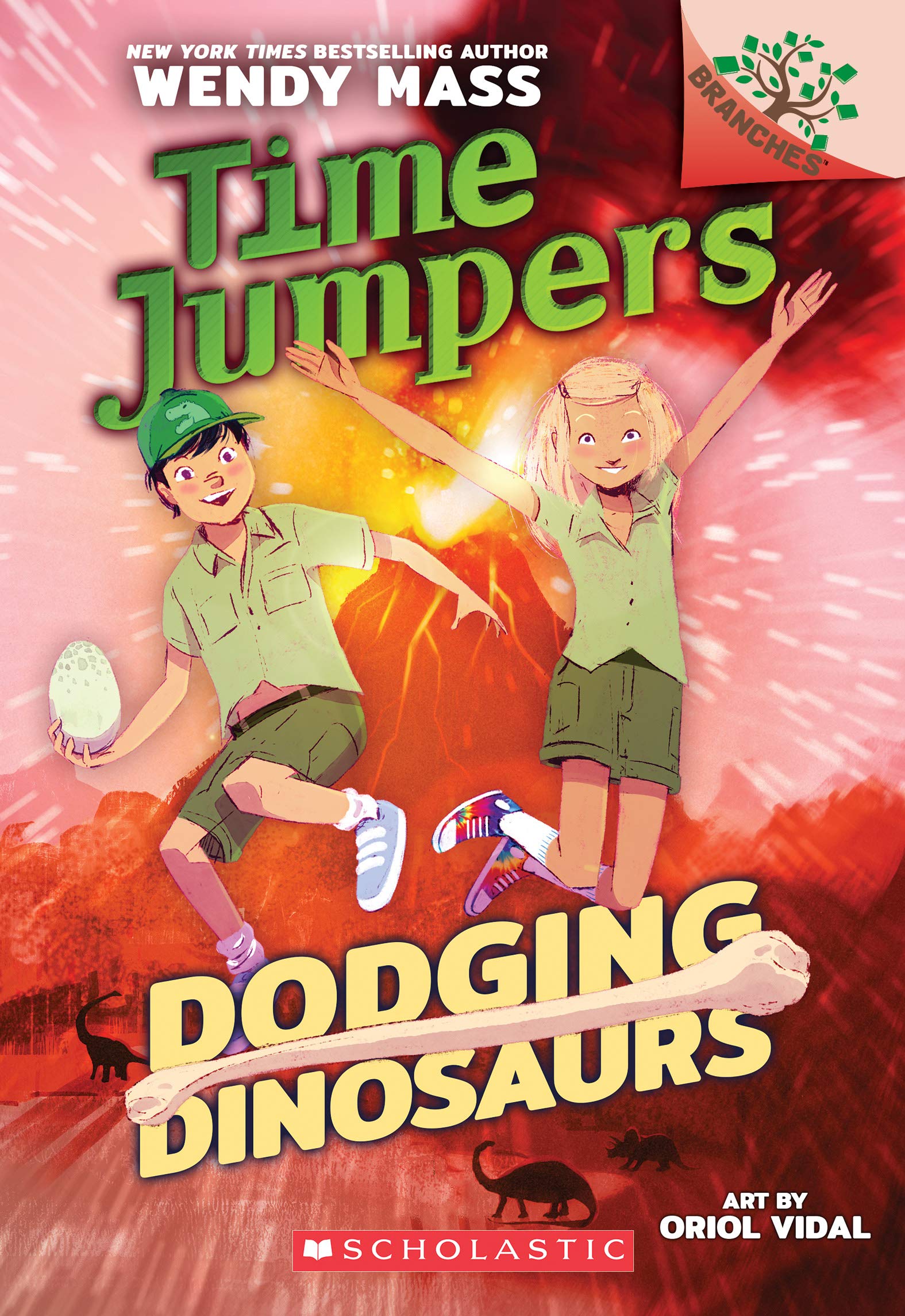 Dodging Dinosaurs: A Branches Book (Time Jumpers #4) (4),Used