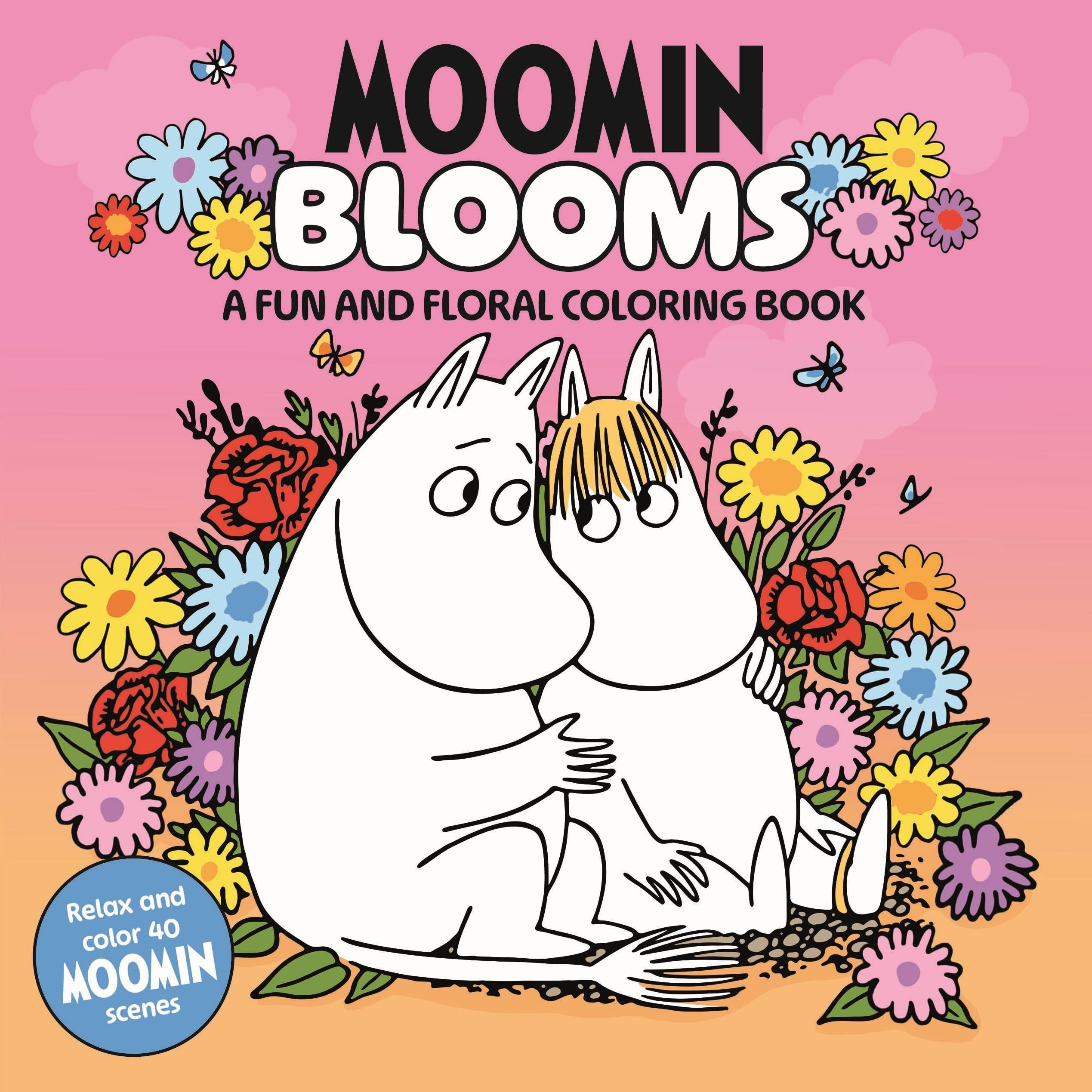 Moomin Blooms: A Fun And Floral Coloring Book