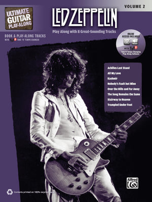 Ultimate Guitar PlayAlong Led Zeppelin, Vol 2: Authentic Guitar TAB, Book & Online Audio/Software (Ultimate PlayAlong, Vol 2),Used