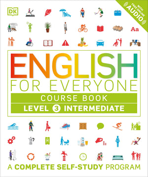 English for Everyone: Level 3 Course Book  Intermediate English: ESL for Adults, an Interactive Course to Learning English,Used