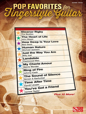 Pop Favorites For Fingerstyle Guitar: Guitar/Vocal,Used