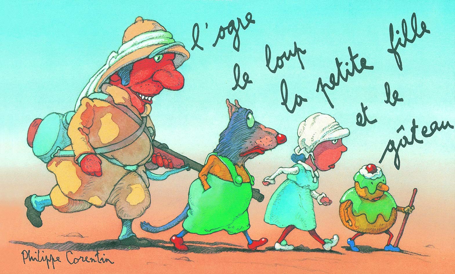 L'OGRE LE LOUP LA PETITE FILLE ET LE GATEAU,Used