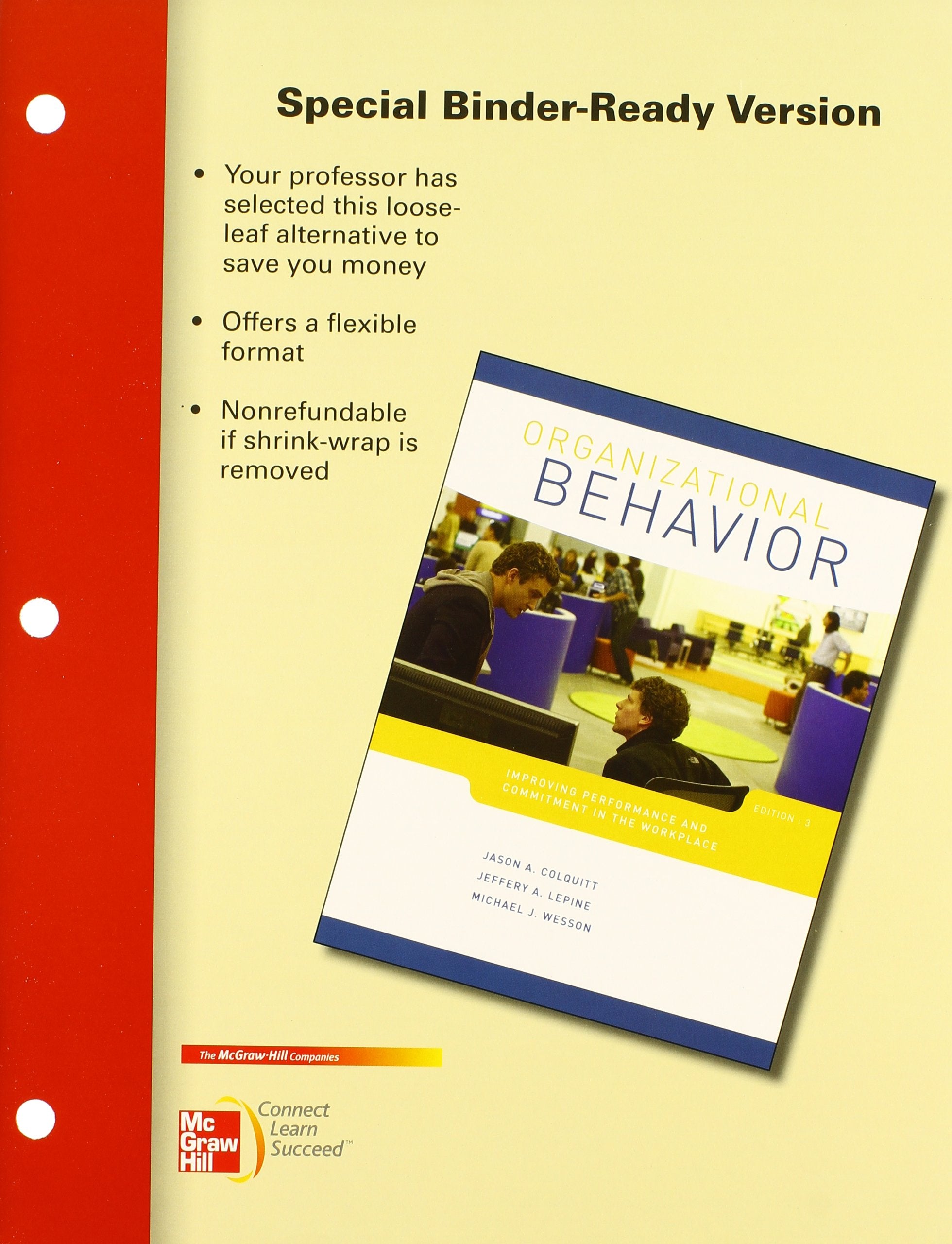 Loose Leaf Organizational Behavior with Connect Plus,Used
